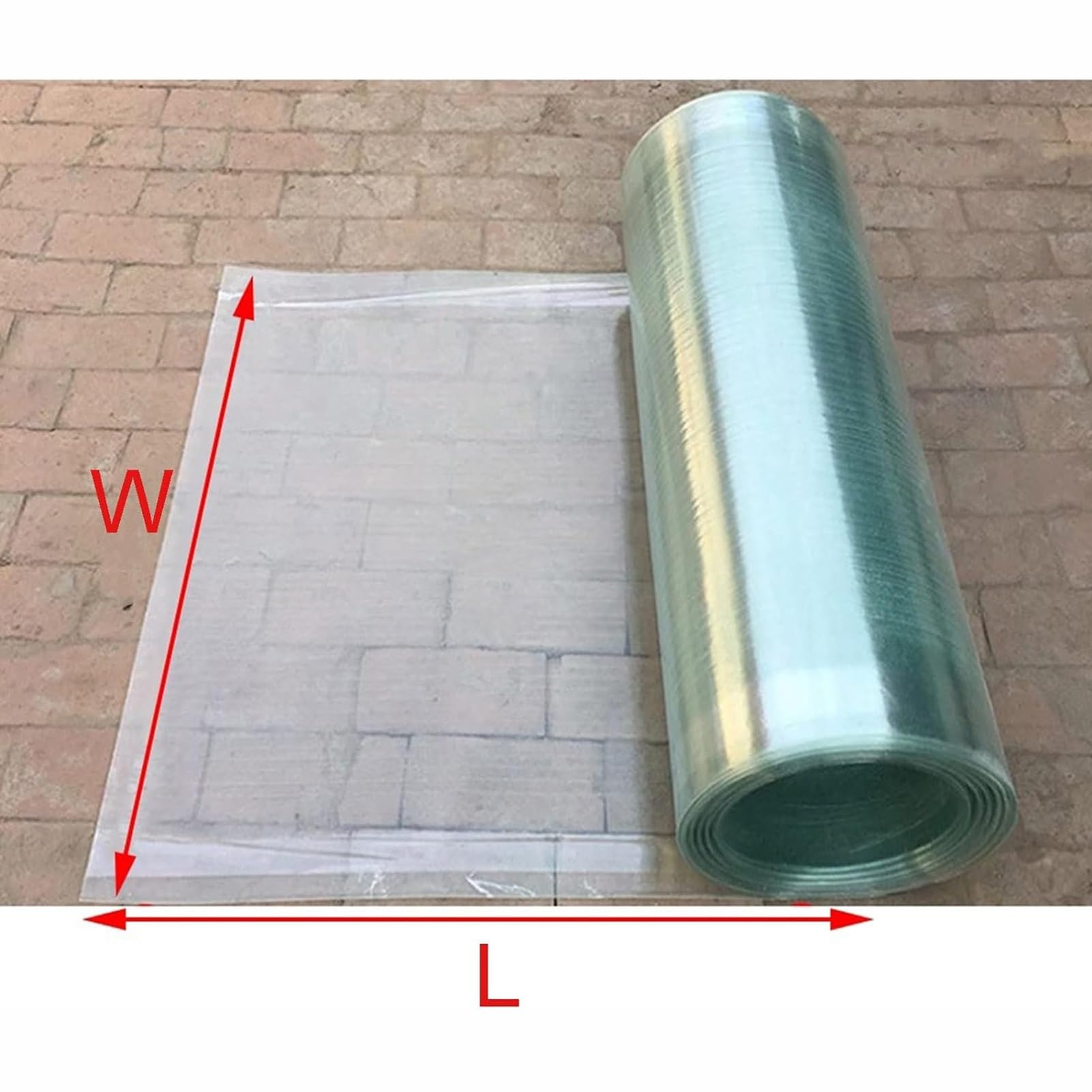 Paneles de techo de policarbonato corrugado transparente de 0,8 mm, panel de repuesto ideal para techos de cobertizos de jardín (0,5 x 1 m)