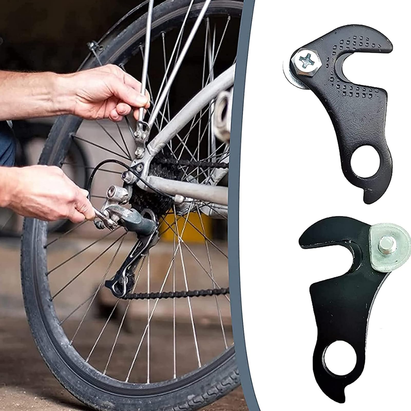 Attacco Cambio Posteriore Bici In Alluminio: Gancio Universale Per MTB E Bici Da Strada, Tipo 98, Con Dadi