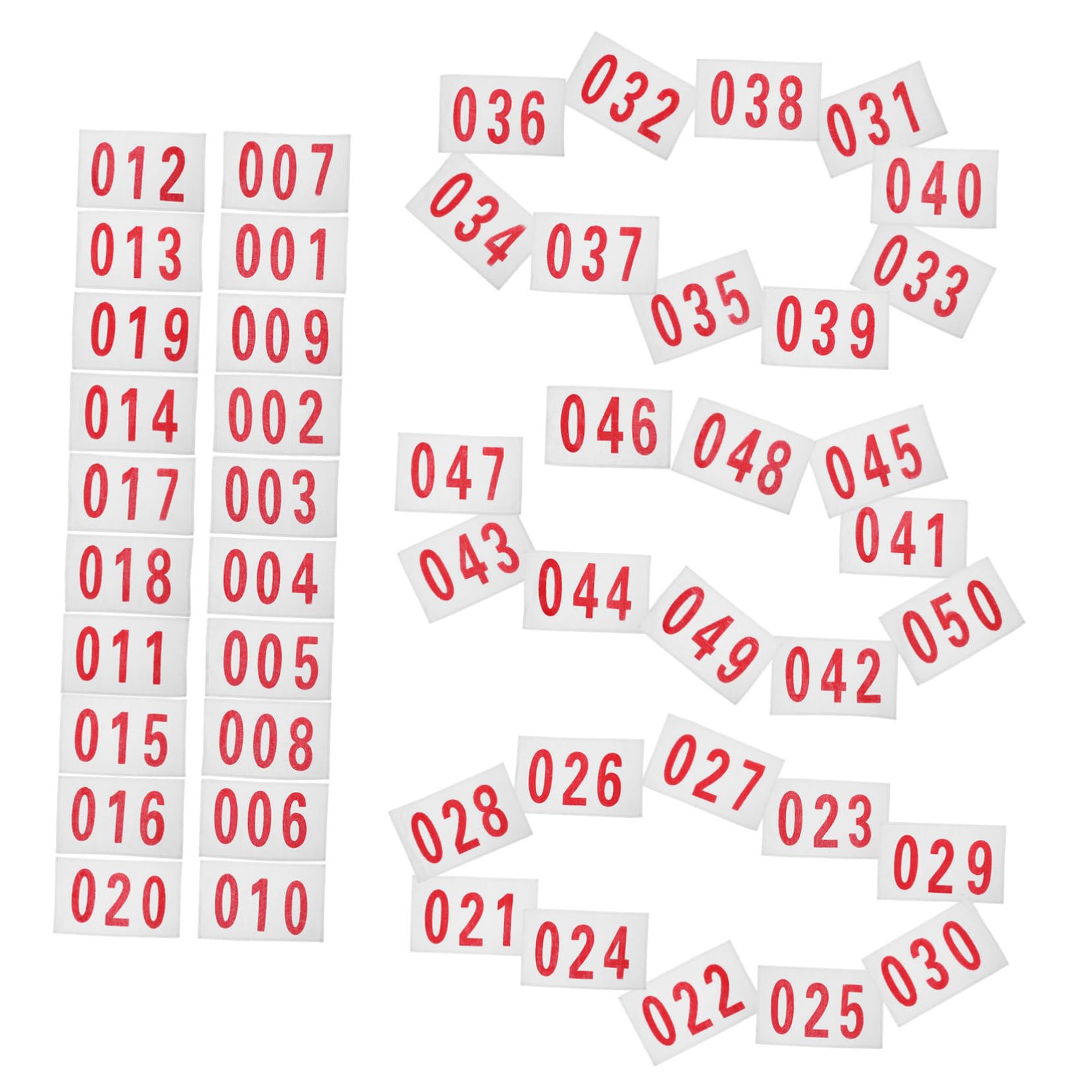 TOYANDONA Numéro De Tissu Sport Afficher Numéroté Courir Dossards Tissu pour Numéro De Course Clips À Bretelles pour Coureurs Races avec Bavoir Coton