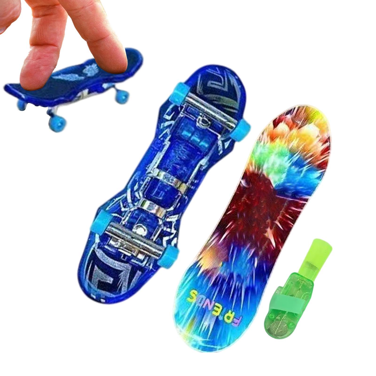 Tablas de dedos | Patineta pequeña para dedo | Patinetas creativas para niños, patinetas pequeñas para niños, patinador de dedos iluminado
