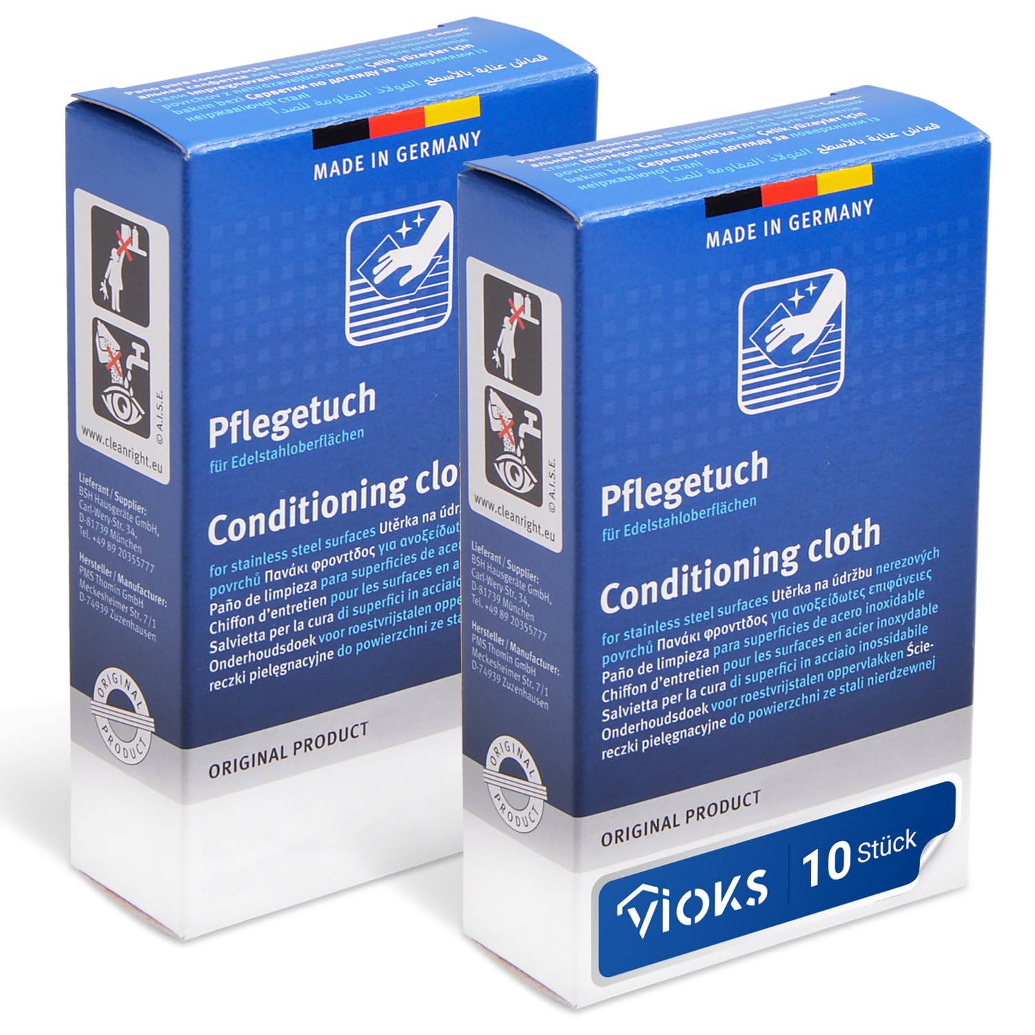 Chiffon acier inoxydable VIOKS pour four Bosch 00311944