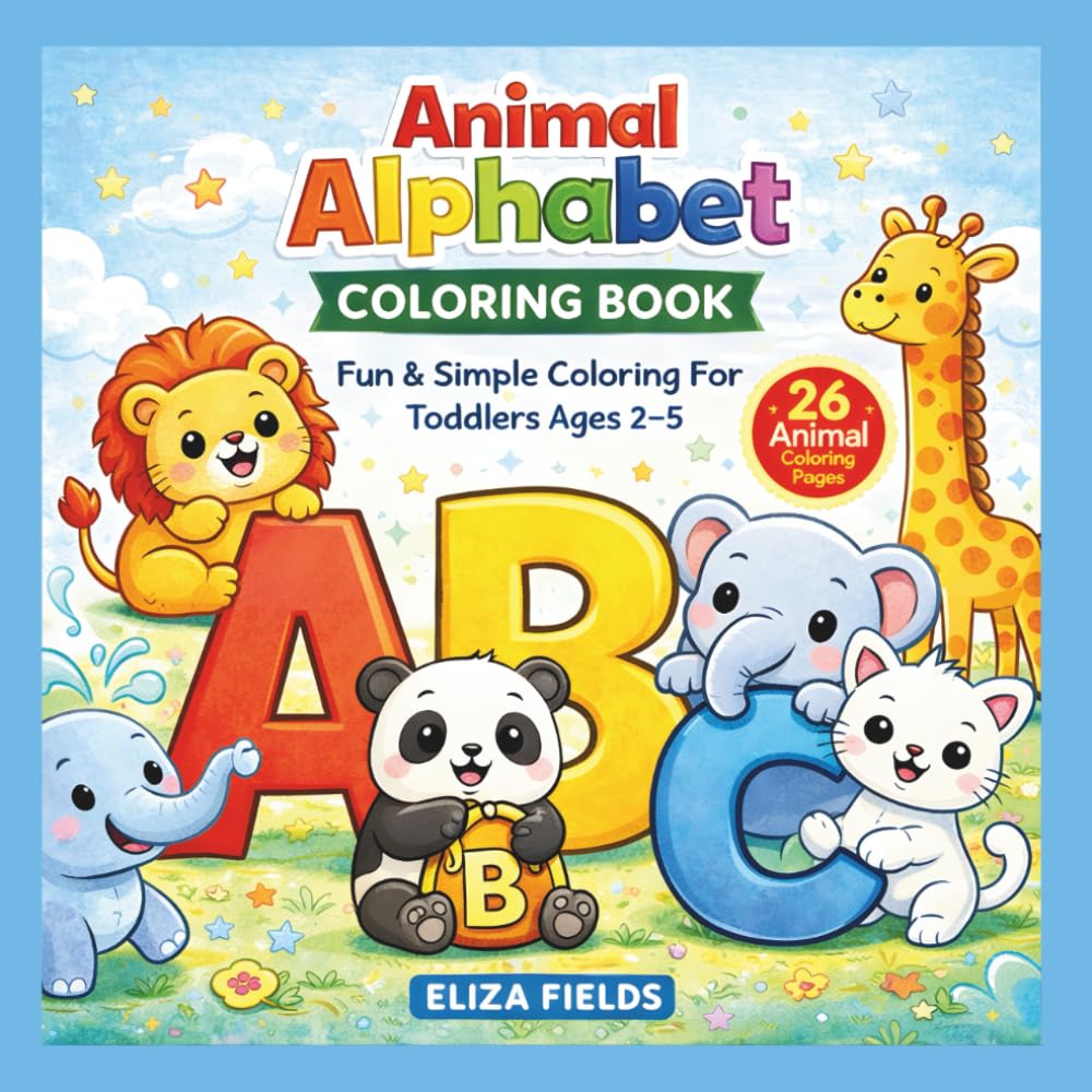 Animal Alphabet Coloring Book: Fun & Simple Coloring For Toddlers Ages 2–5 (Adventure Alphabet Series)