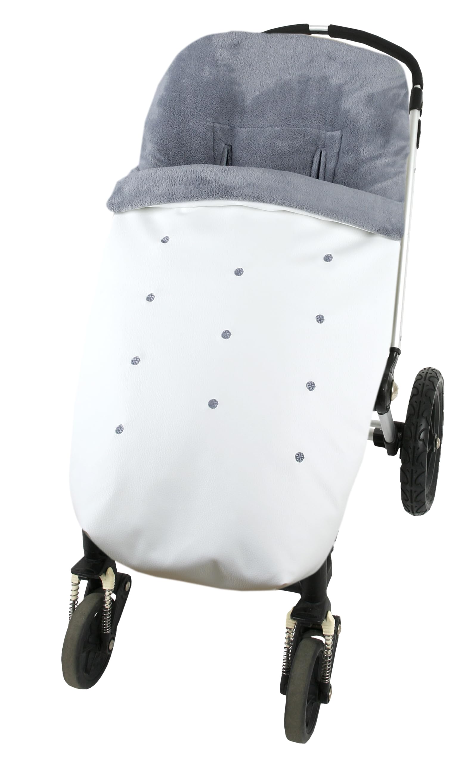 Saco Polar Carrito Bebe Polipiel Blanco - MODIN -