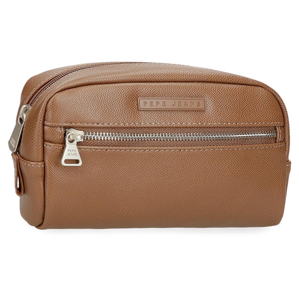 Pepe Jeans Elia Toiletry Bag, One Size, Brown, One Size, Toiletry Bag