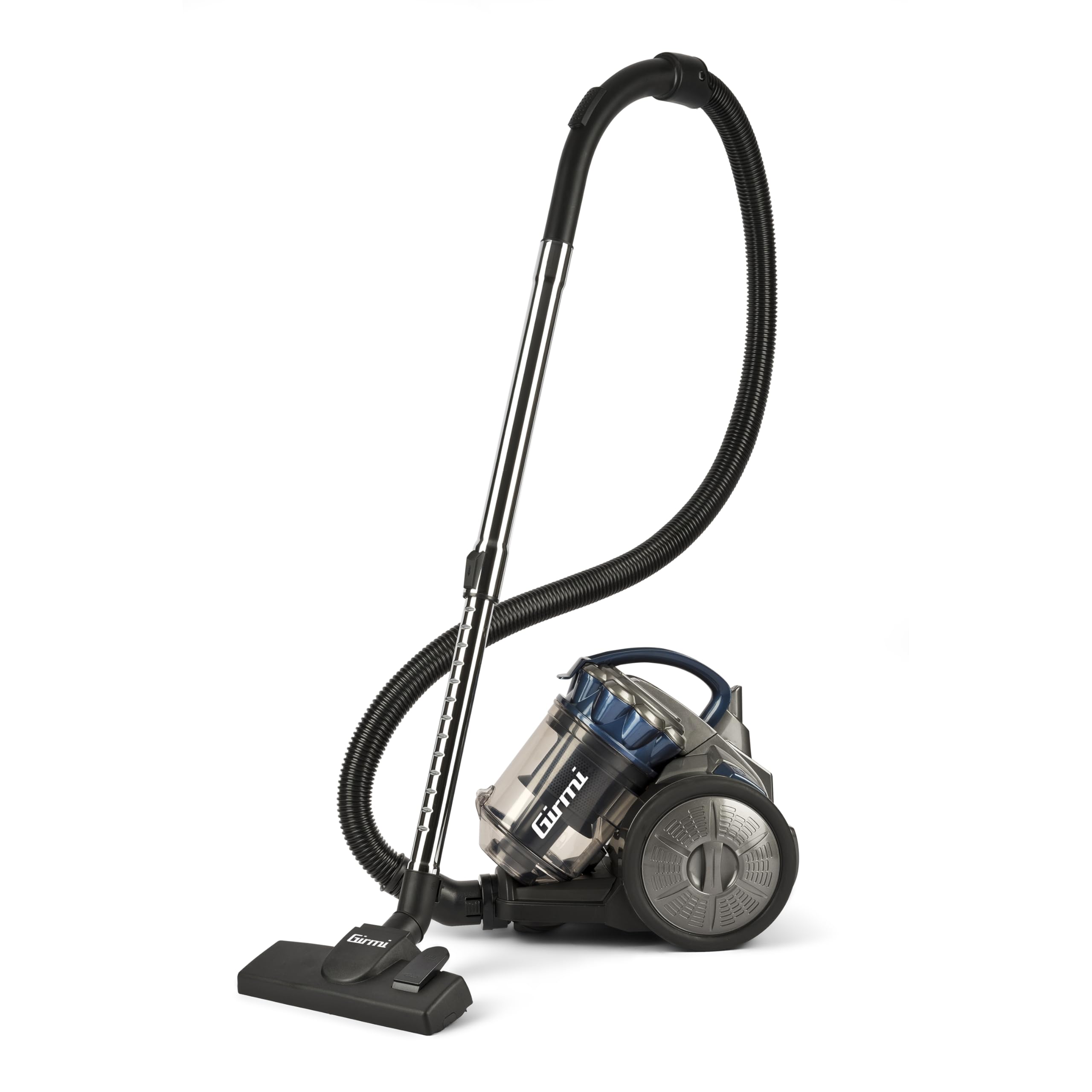 Girmi AP23 Aspirapolvere Superpotente con Sistema Multi- Ciclonico e Doppio Filtro Hepa, 700W, Grigio-Blu