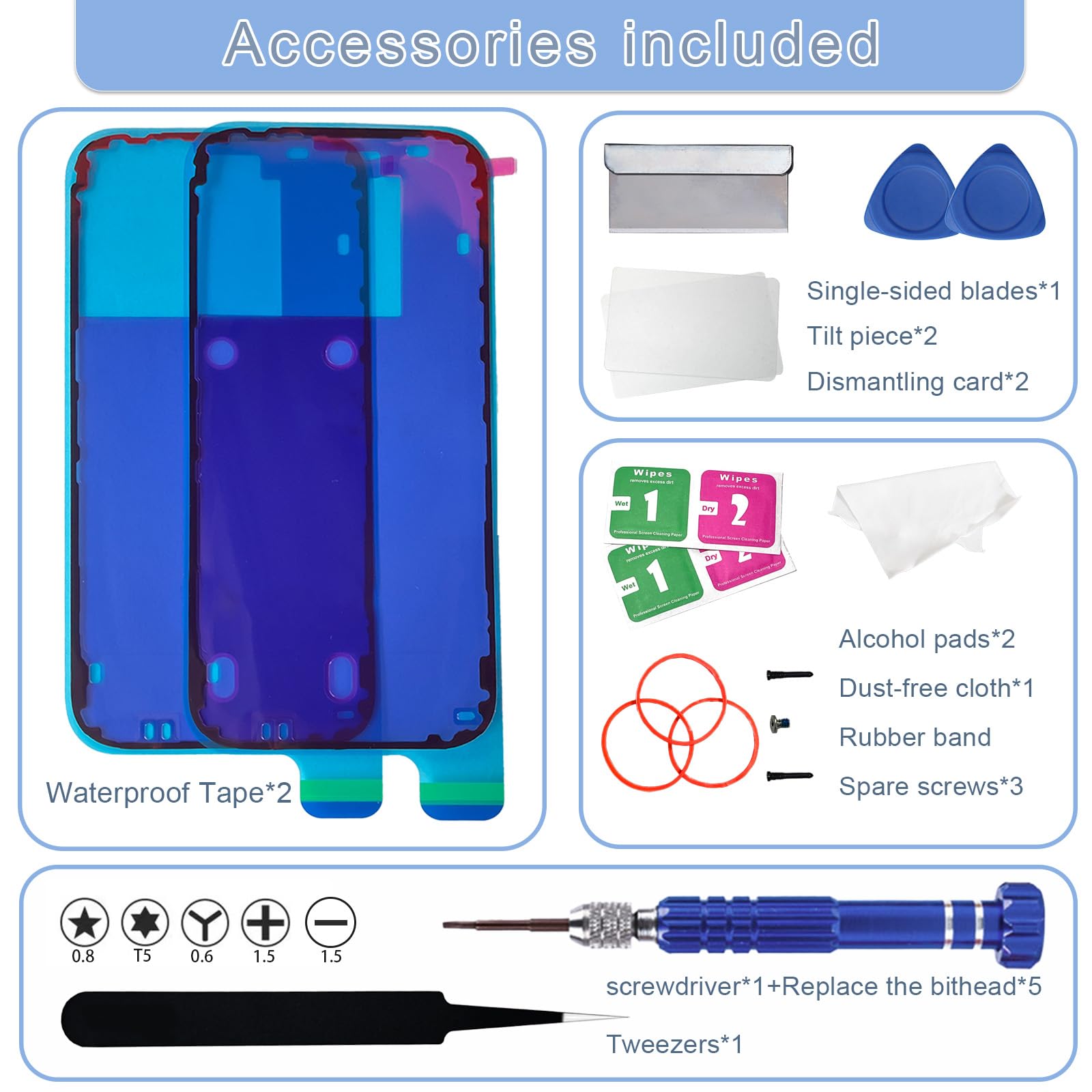 Amazon.com: ZNZHKR 16 Pro Back Glass Replacement with Wireless