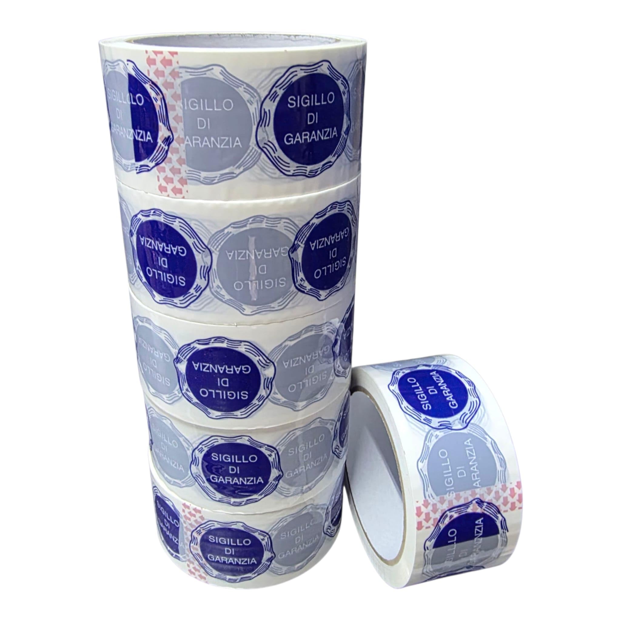 Terryshop74® 36 Rotoli Nastro Adesivo in Polipropilene con Stampa “SIGILLO DI GARANZIA” – 48 mm x 66 m – 45 Micron – Adesivo Forte per Imballaggi e Sigillature Professionali (36)