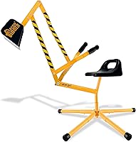 Stargo Kids Sand Digger Excavator Ride-On Toy - 360° Rotating Steel Sandbox Digger for Beach, Snow & Outdoor Play, Ages 3+