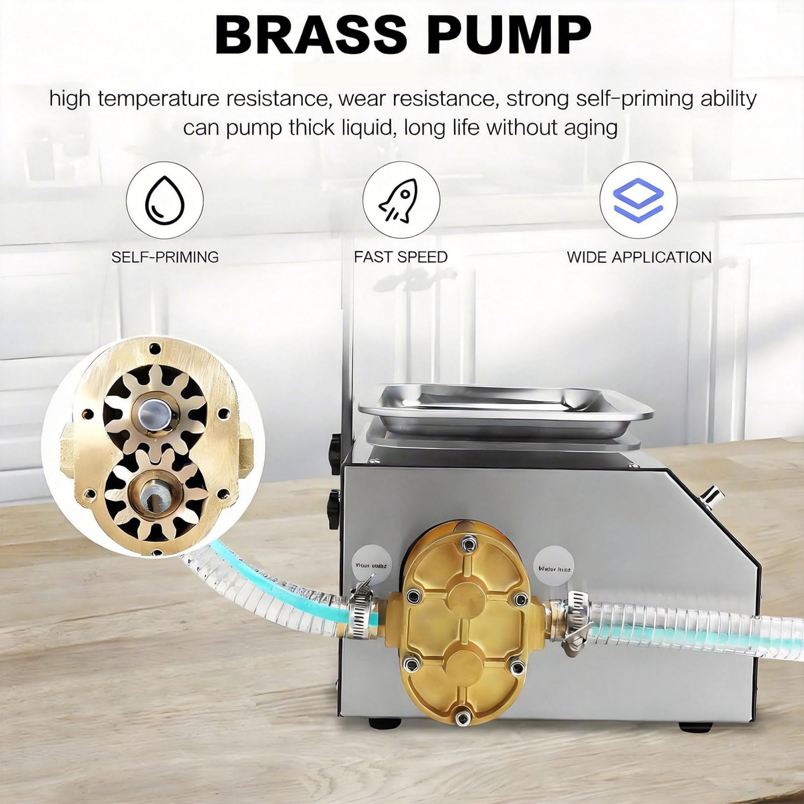 Macchina per il Riempimento di Liquidi, Riempitrice Automatica di Bottiglie con Capacità di Pesatura da 10 g a 3 kg, per Miele, Olio, Detersivo, Liquidi Viscosità 7L/Min