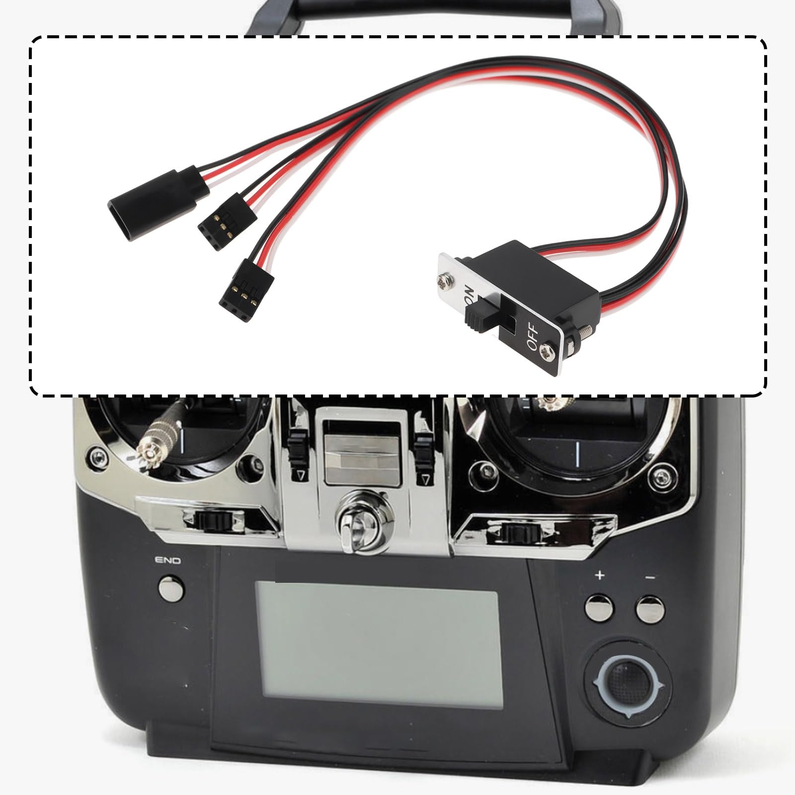 eMagTech Heavy Duty Receiver Switch Compatible with JR Graupner Futaba Compatible with Carson - Image 2