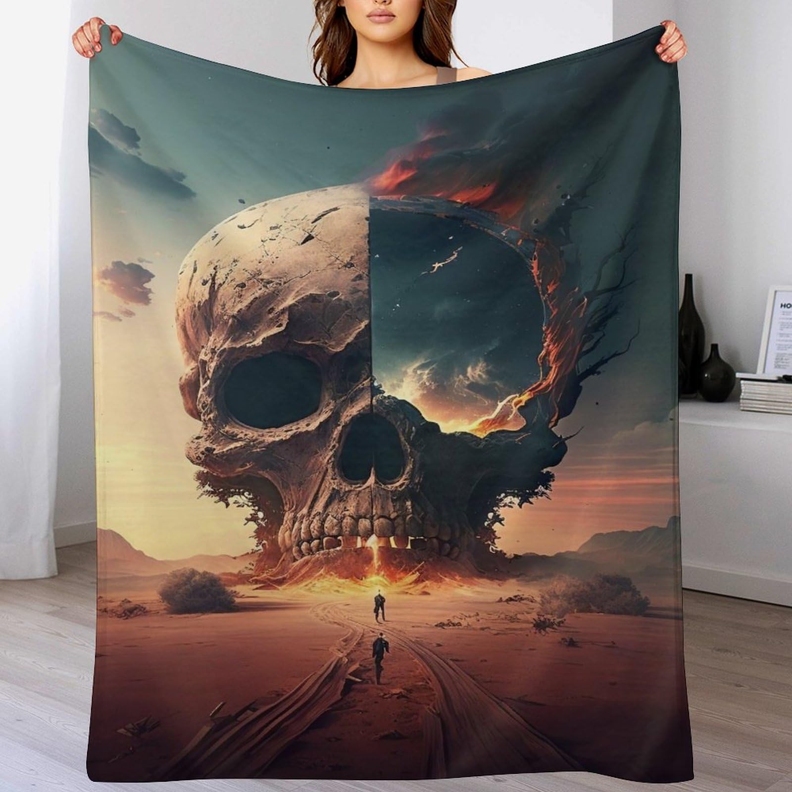 Couverture respirante crâne hypoallergénique pour lit d'enfant et adulte