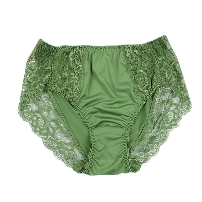 Buy Lasricas Women's Plus Size Briefs Hi Cut Full Brief Panty Lace