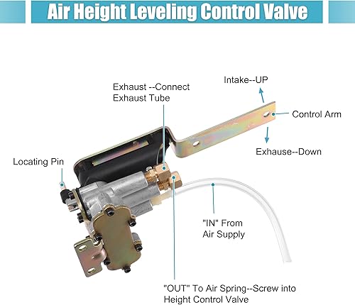 Miniatura 4 de X AUTOHAUX 1 juego NO. 90054007 válvula de control de nivelación de altura de aire para Chevrolet para Kenworth para Volvo Camiones Tractor Remolque
