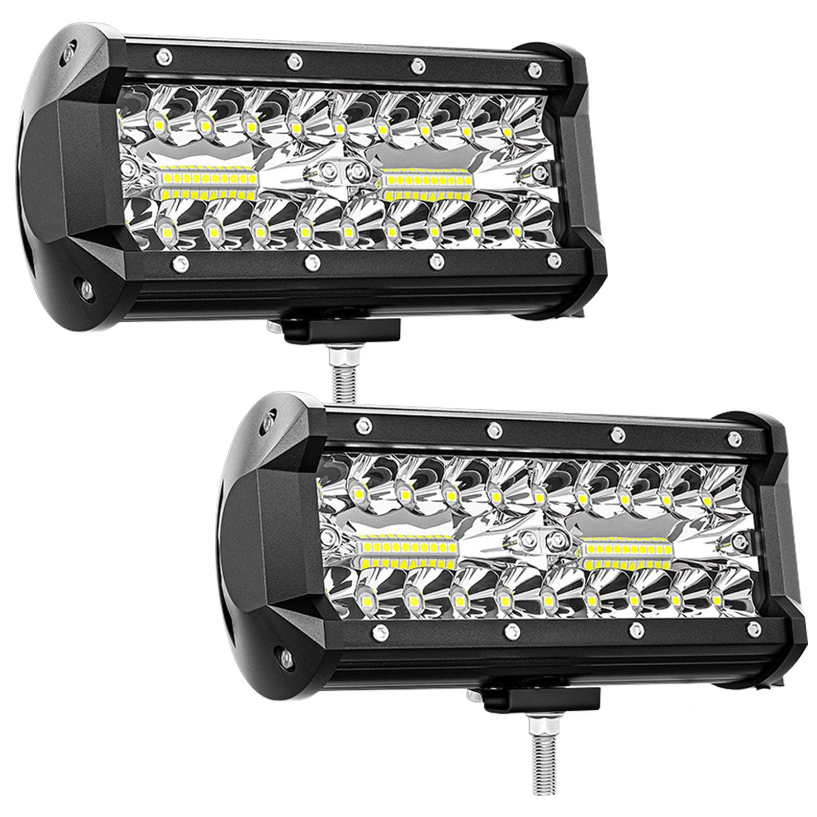 Snapklik.com : 7 Inch LED Light Bar,240W 24000lm LED Pod Lights Triple ...