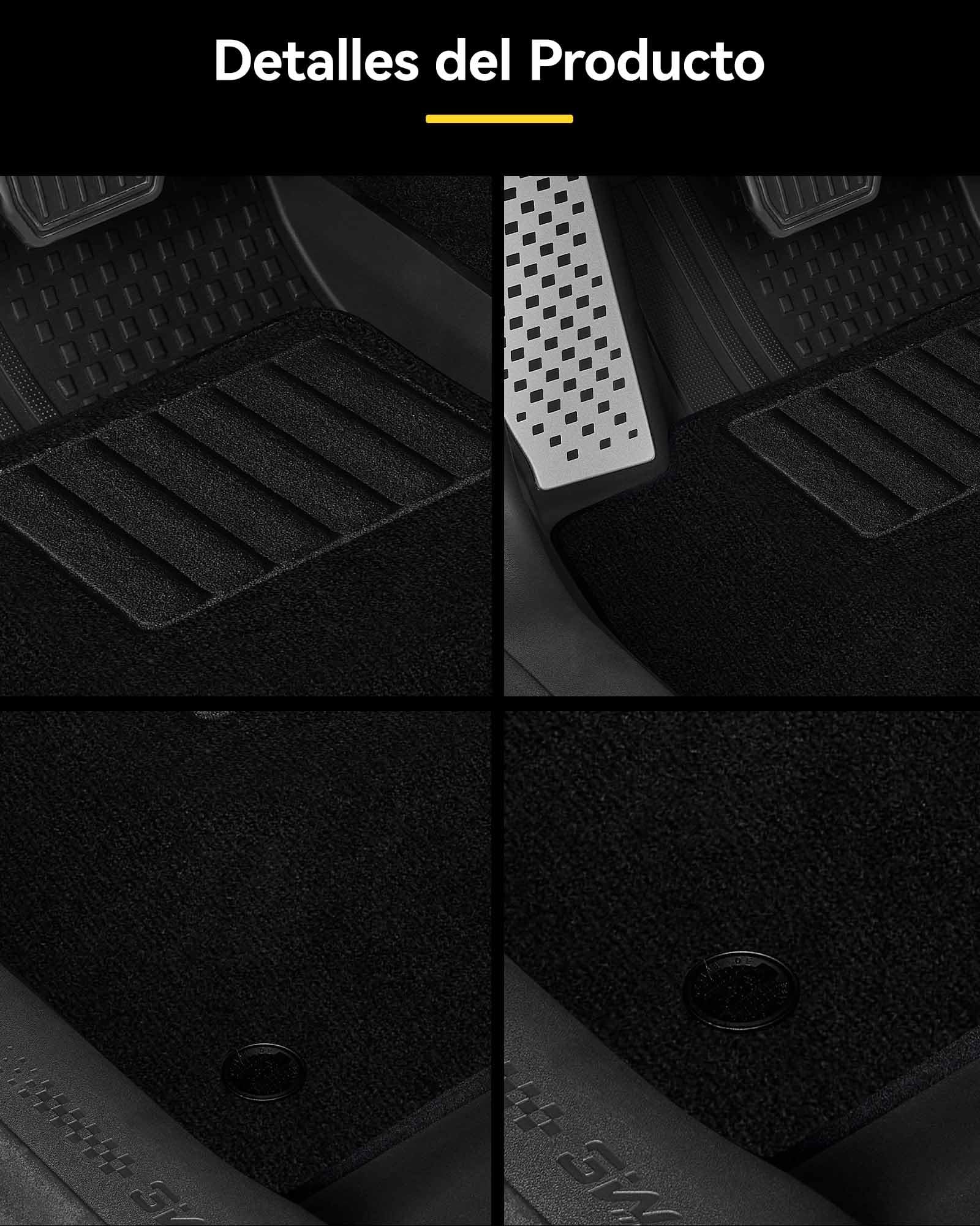 3W Thorex™ - Juego de alfombrillas antideslizantes para maletero y maletero de coche (8 piezas, para Tesla Model 3 Highland 2024-2026)