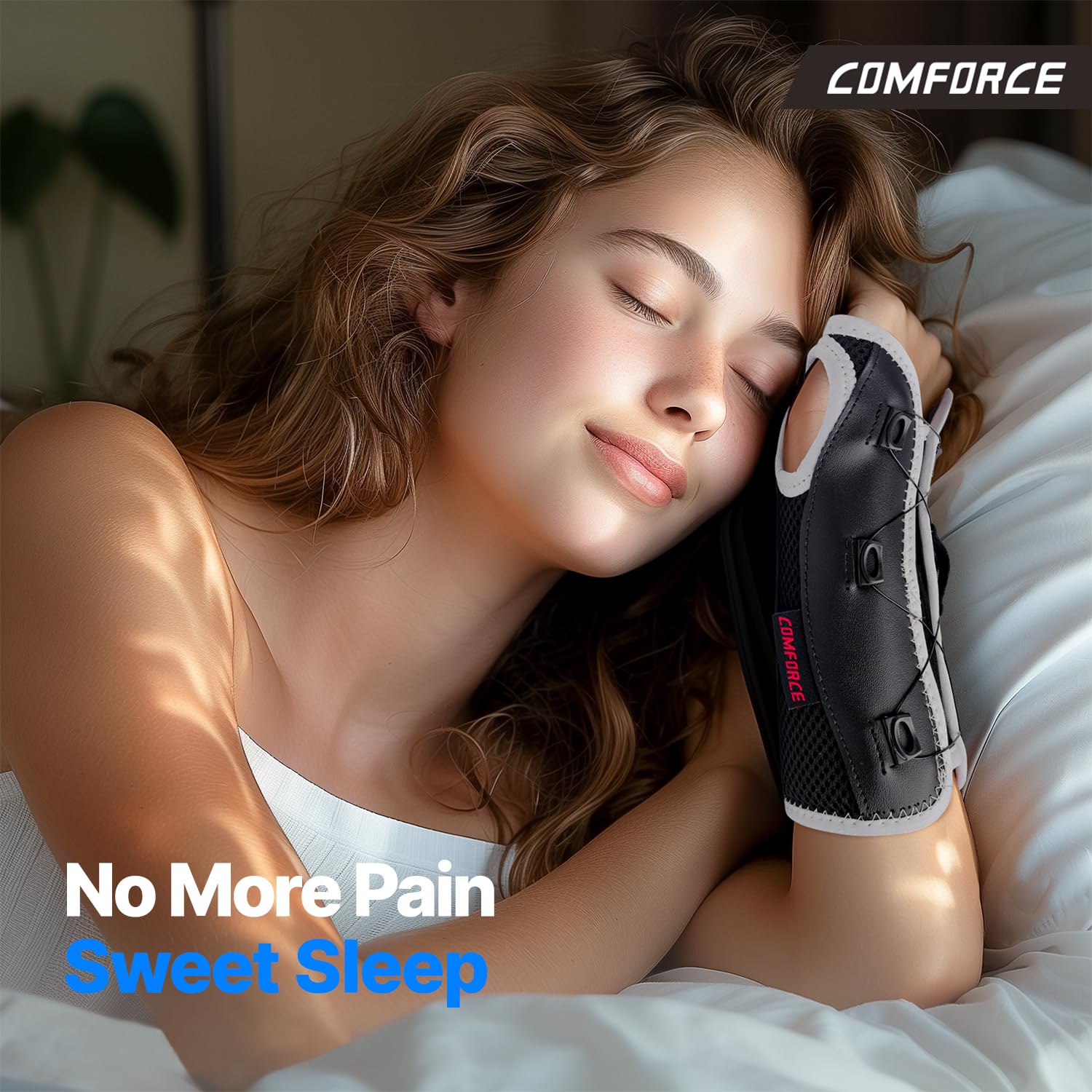 Adjustable Shoulder Brace with Removable Gel Ice Pack + Wrist Brace for Carpal Tunnel, Adjustable Knob Wrist Support Stabilizer Hand Brace