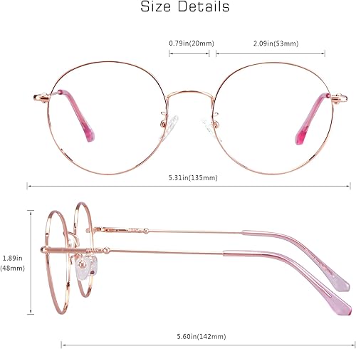 Miniatura 3 de VisionGlobal Lentes de bloqueo de luz azul para mujereshombres, antifatiga ocular, gafas de TV, elegante marco ovalado, antirreflejos