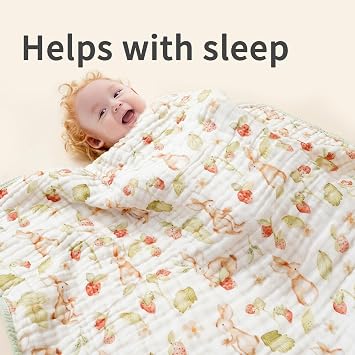 Muslin Hooded Baby Towels,2 Pack Baby Bath Towels,Large 31.5x31.5Inch,Hooded Towels for Baby and Infant,Soft&Absorbent(Strawberries and Pears)