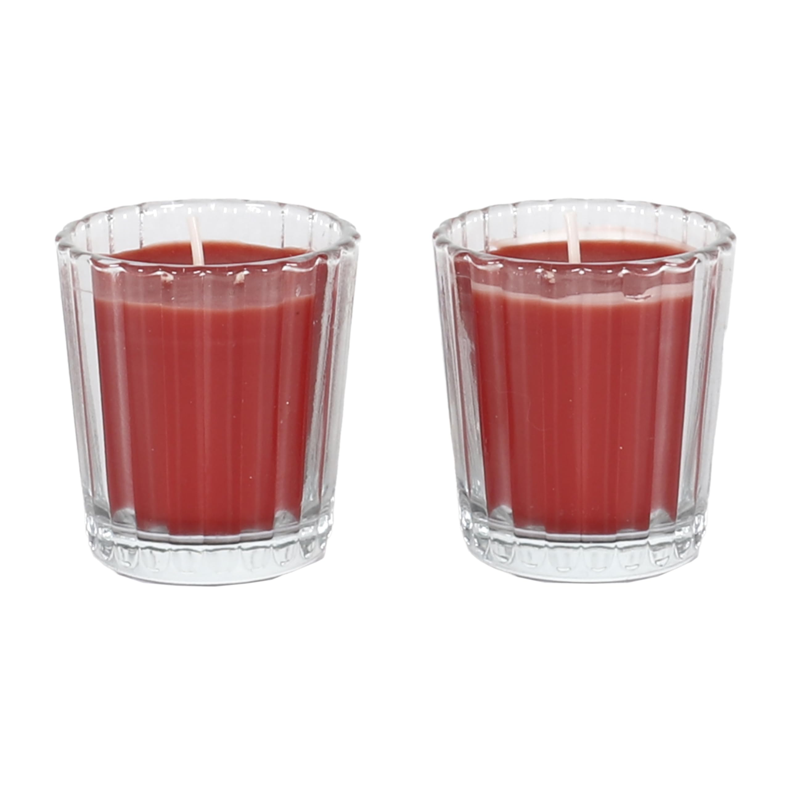 Home Deco Factory, BO0095, Calendrier de l'Avent avec Bougies Parfumées et Surprises, Design Traditionnel, Ambiance Festive, Idéal pour Offrir, Rouge, Taille Unique
