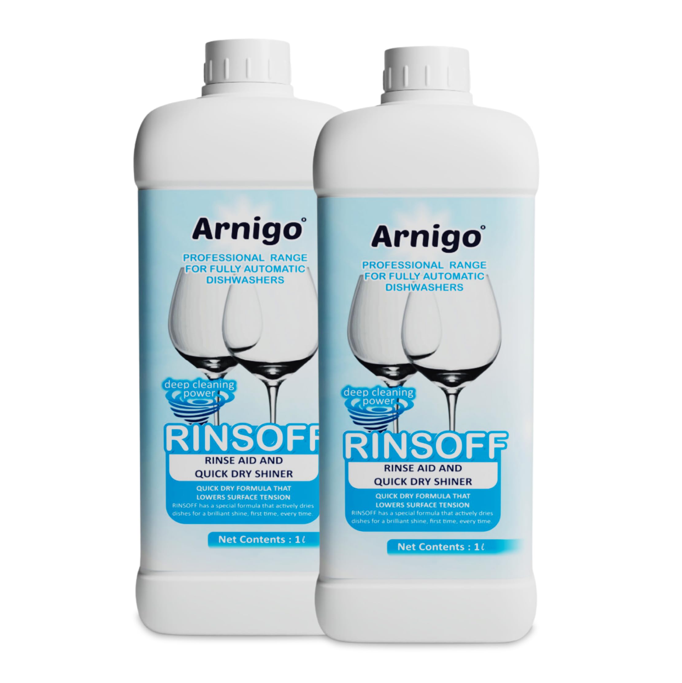 Arnigo Dishwasher Rinse Aid Liquid (2 units X 1000ML) - Shine and Dry | Suitable for All Brands Dishwasher Machines-image-17