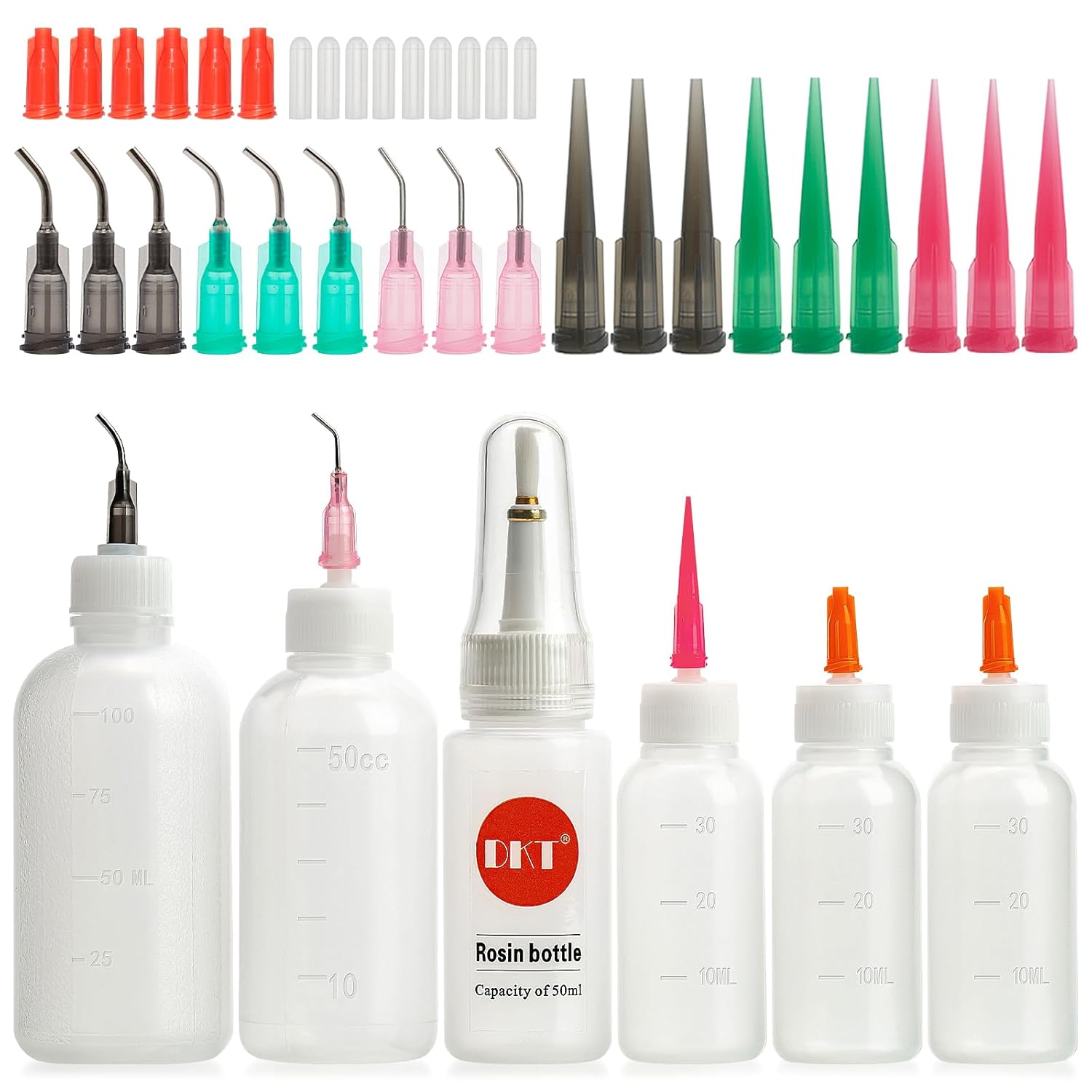 Precision Needle Tip Glue Applicator Bottle with Bent Blunt Needle Tip