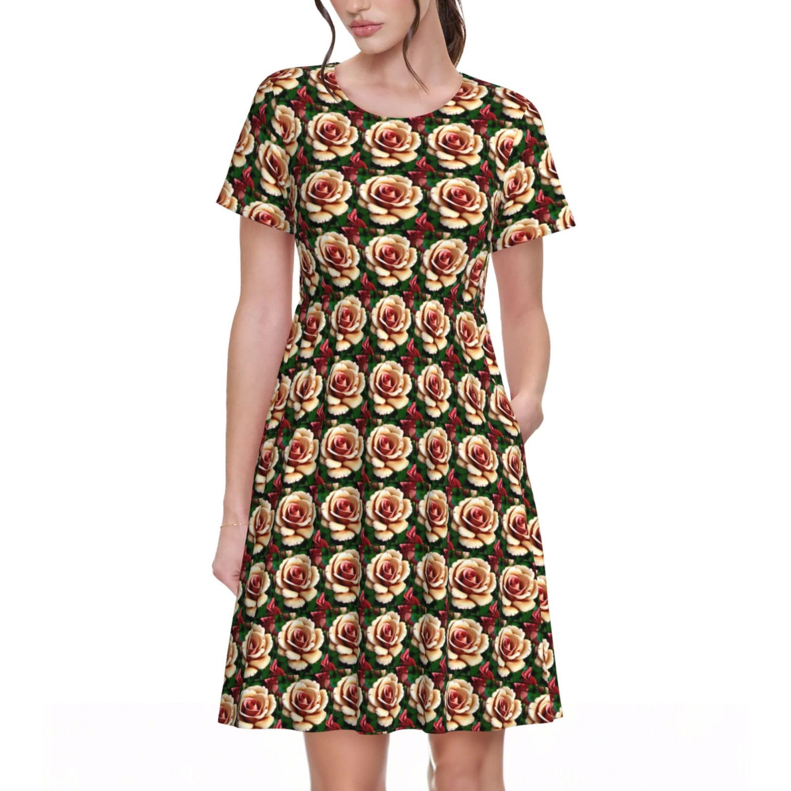 Robe d'été rustique fleurie idéale pour vos vacances - 8