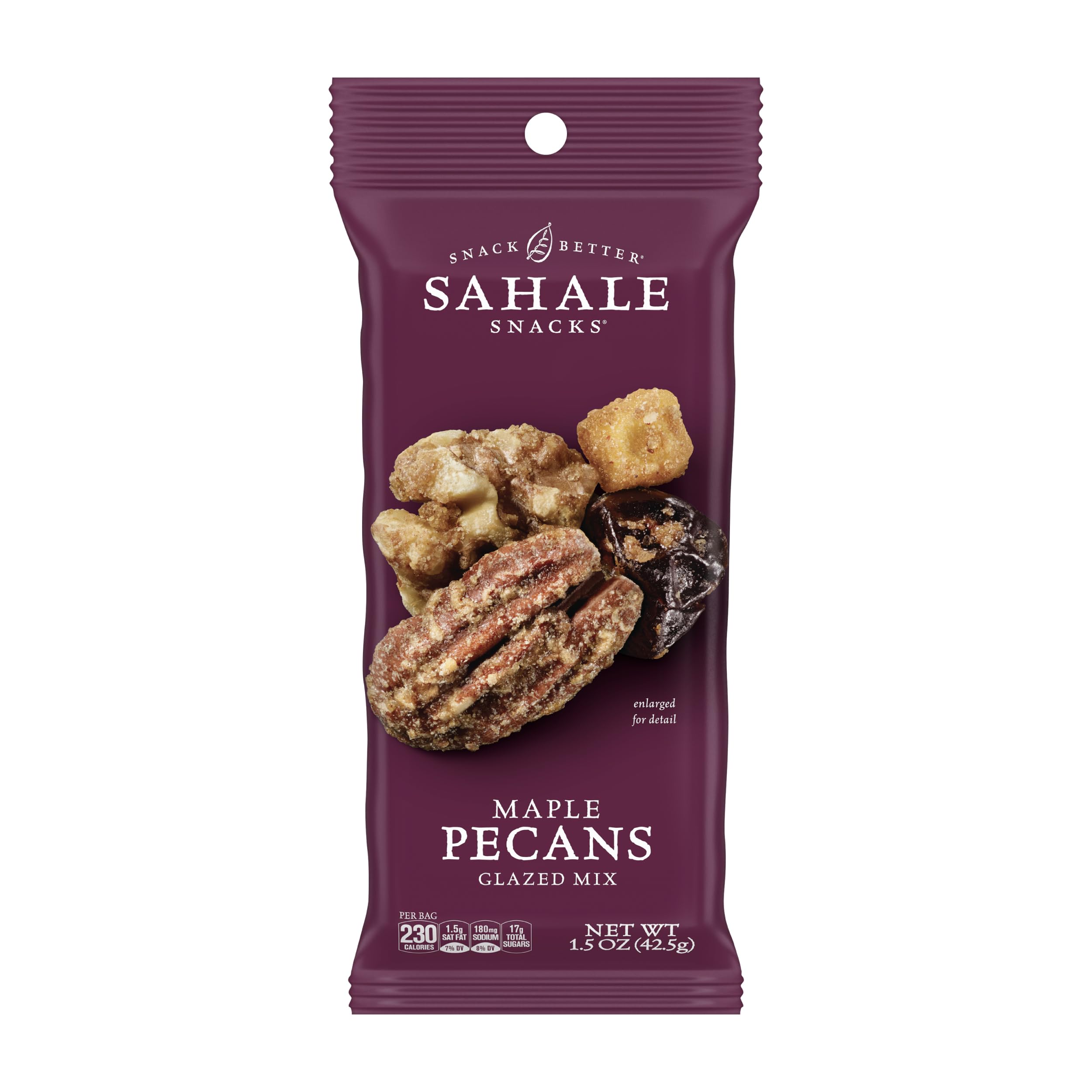 Sahale Snacks Maple Pecans Glazed Mix, 1.5 Ounces (Pack of 18)