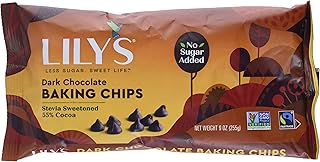 Lily's Sweets, Dark Chocolate Baking Chips, 9 Ounce