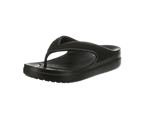 クロックス サンダル クロックススローンスネークウェッジフリップウィメン 6918 Black 24 0 Cm Crocs クロックス ビーチサンダル Amazon
