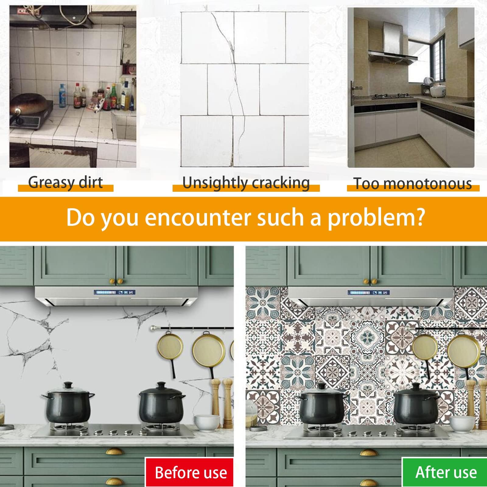 20 Stickers Carrelage Mosaïque Marocain 15×15 Cm – Autocollants Étanche & Thermorésistant – Cuisine, Salle De Bain, Escalier, DIY Facile