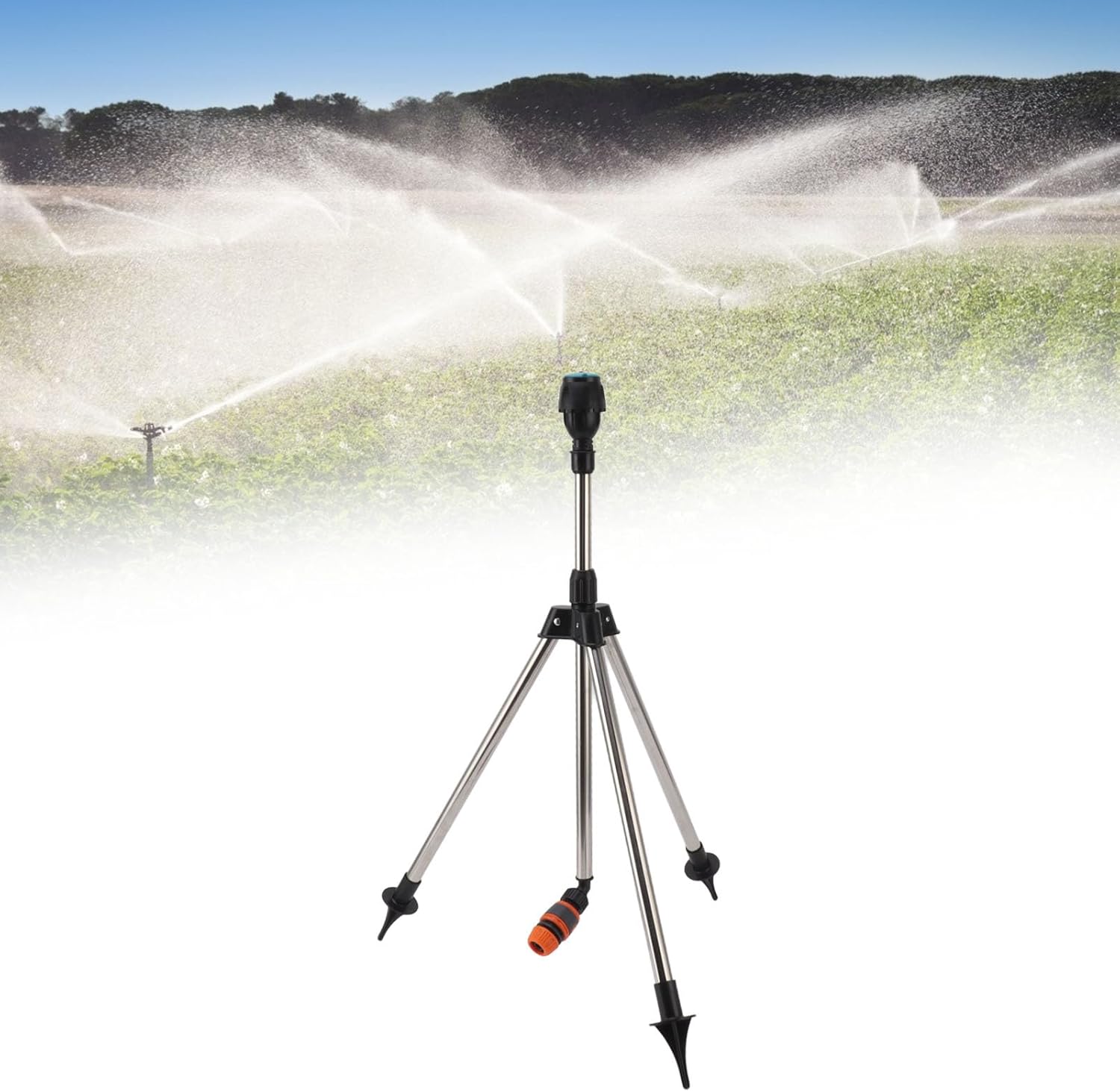 Tripod Sprinkler Automatic 360 Degree Rotating Irrigation Nozzle Agriculture Yard Garden Lawn Watering Tool