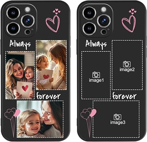 Funda de teléfono con imágenes personalizadas para iPhone 16, 15, 14, 13, 12, 11 Pro Max Plus XR X 8 7 6, funda de fotos personalizada de silicona