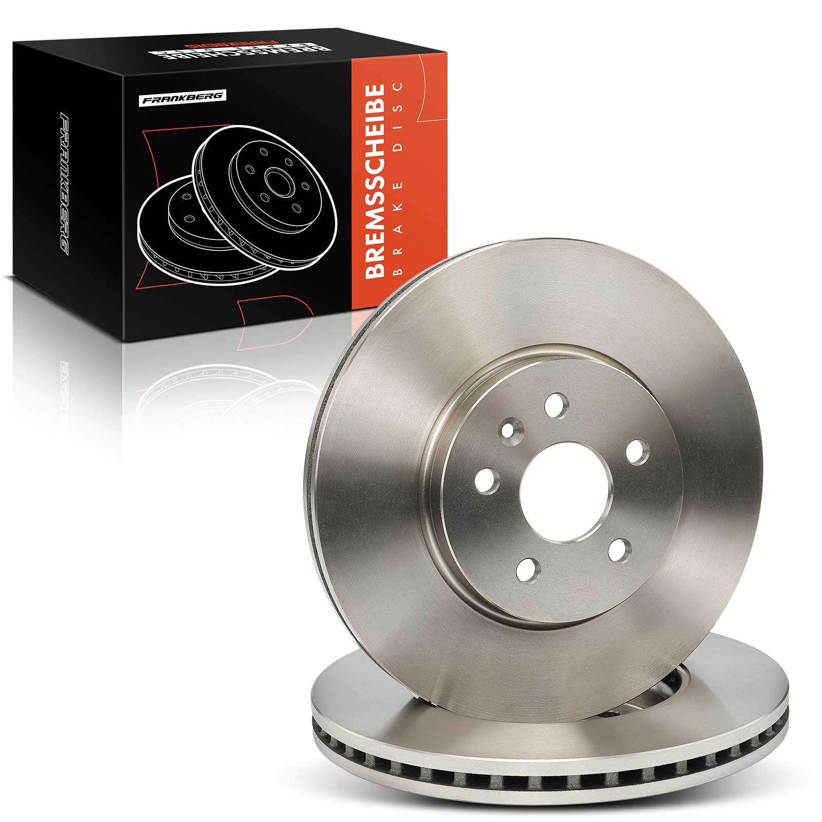 Frankberg 2 discos de freno delanteros ventilados de ⌀300 mm 13502059 | Compatible con: Mokka/Mokka X J13, Trax