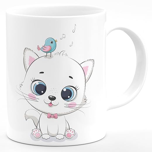 CHHAAP Cat 3D Design Hd Printed Microwave Safe Ceramic Coffee Mug Suitable Gift for Friend | Brother | Sister | Boyfriend...