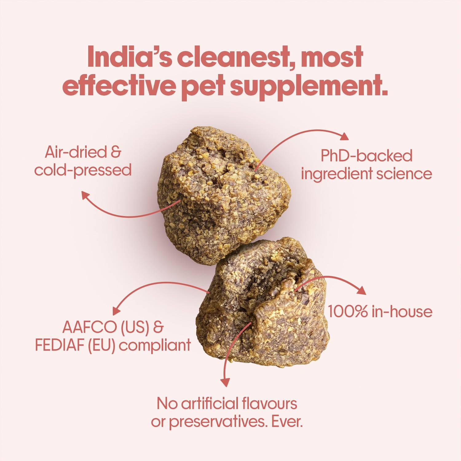 Hope All in One 14-in-1 Supplement Chews for Dog 30 Chicken hoplets |Multivitamins, Joint Support, Probiotics, Biotin, Omega 3 & 6| Pet Chews for Absolute Wellness | ColdPressed, Hypoallergenic — Amazon image 6