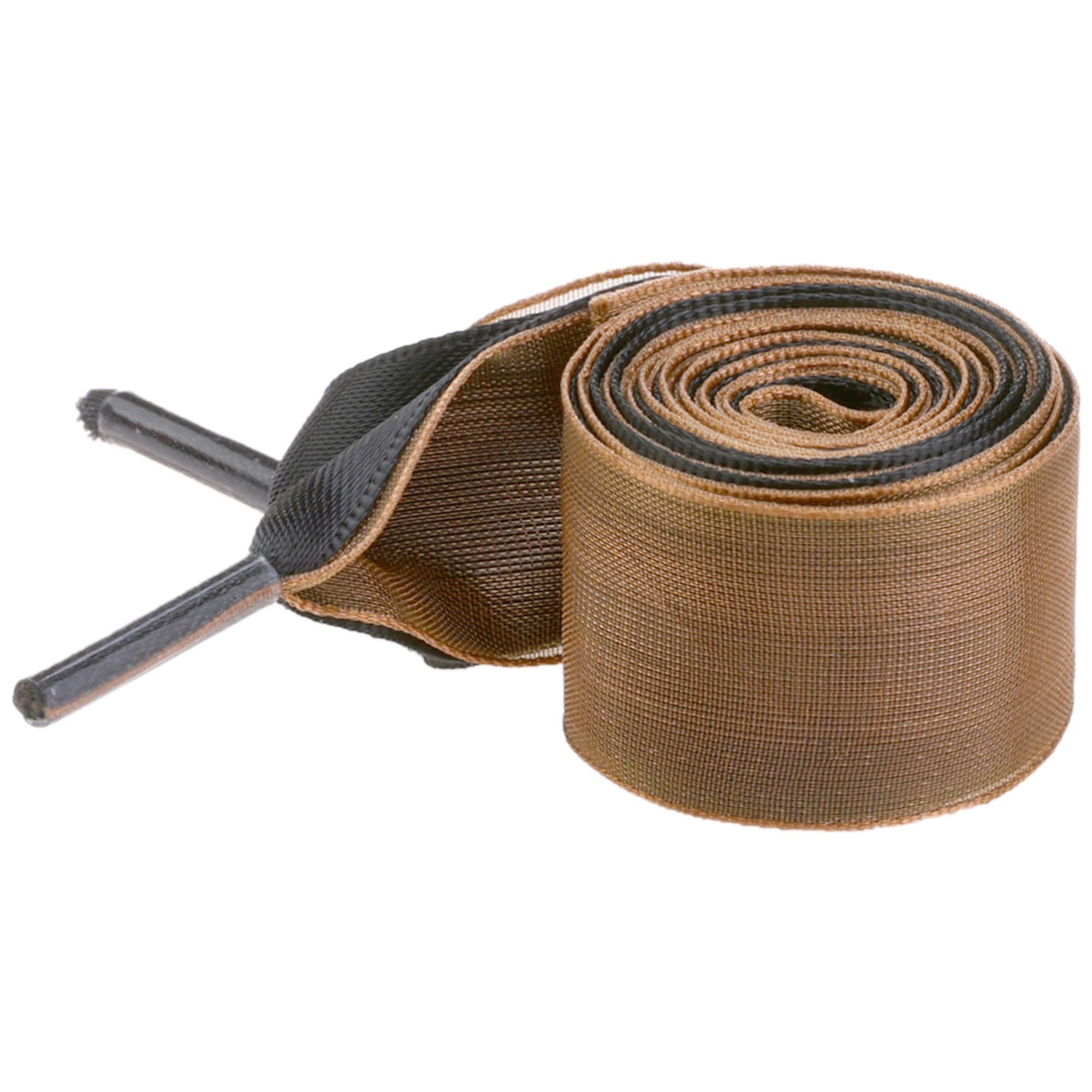 Elerevyo Satin Ribbon Shoelaces Double Layered Flat Snow Yarn Shoe Laces for Women 1 Pair