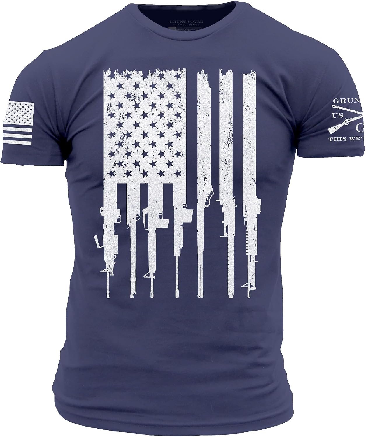 Grunt Style Rifle Flag Men's T-Shirt