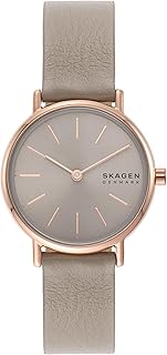 Reloj Signatur Lille para Mujer, Movimiento bimanual de Cuarzo en Tono Oro Rosa con Correa de Acero o Piel