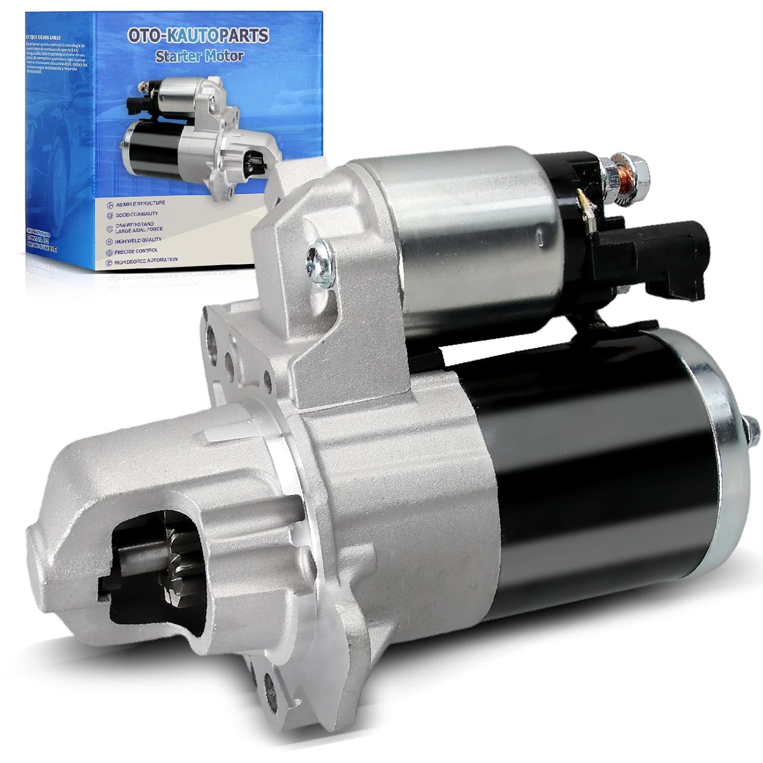 17986 Starter Compatible with Chevy Traverse 08-17,Impala 12-20,GMC Acadia 07-16,Buick Enclave Lacrosse,Cadillac SRX XTS STS,Pontiac Saturn Suzuki,3.0L 3.6L V6,12V 1.4KW 12Teeth,Replaces# 12645298