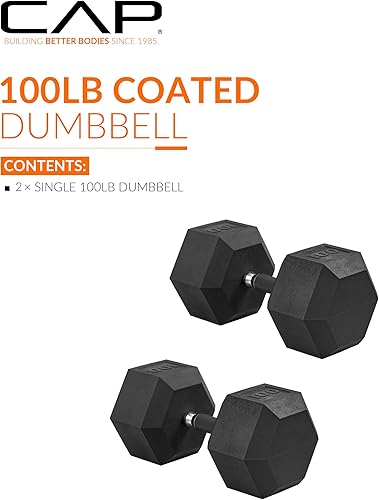 Miniatura 347 de CAP Barbell - Mancuerna recubierta Varias opciones de pares y conjuntos