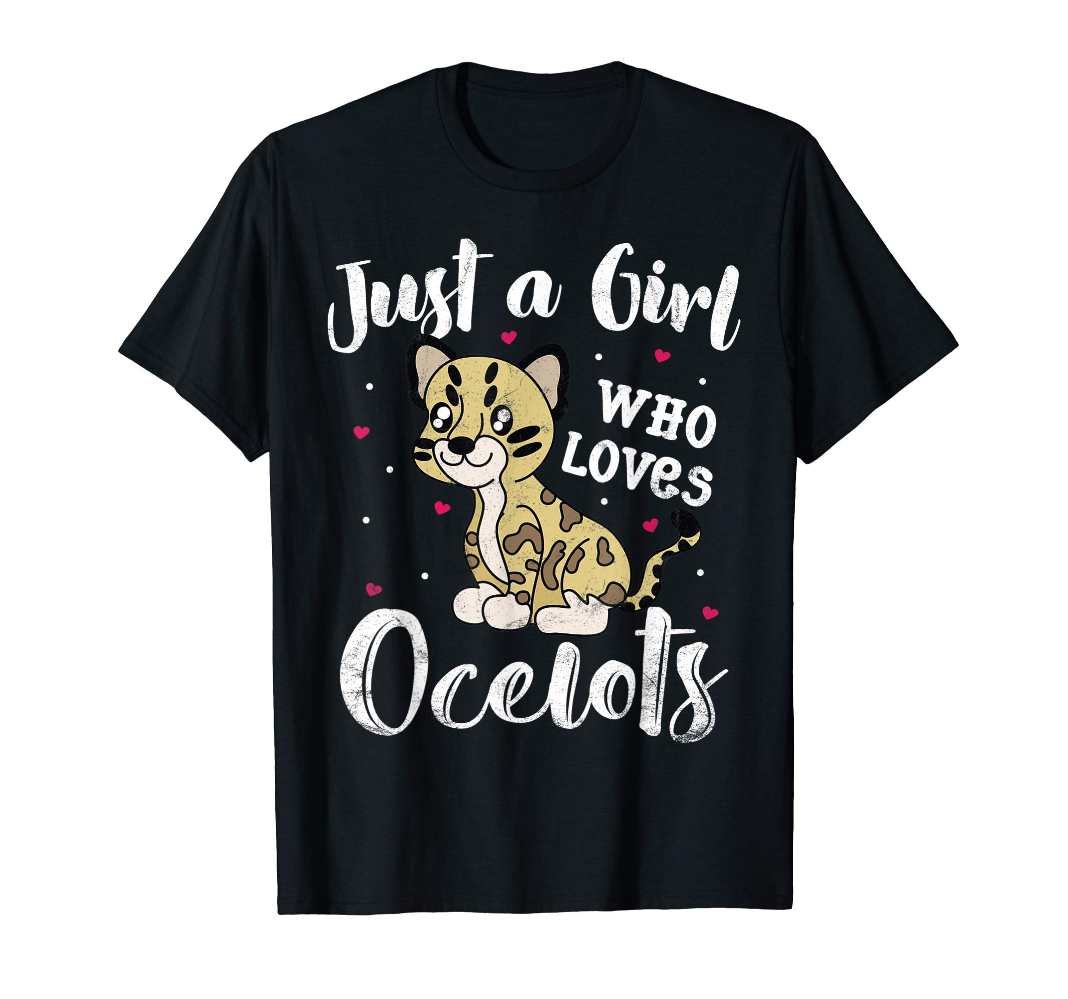 Just A Girl Who Loves Ocelot Women Kids Mom Lover T-Shirt