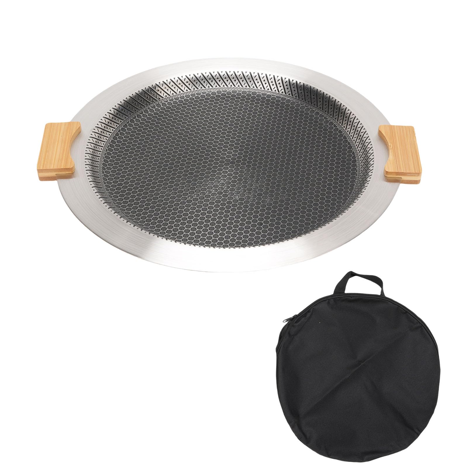 Poêle à griller pour camping et pique-nique en plein air SUS304