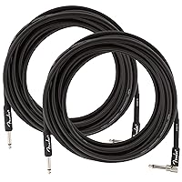 Vista 9 de Fender 10-Foot Professional Instrument Cable, Straight-Angle, Desert Camo - 2 Pack
