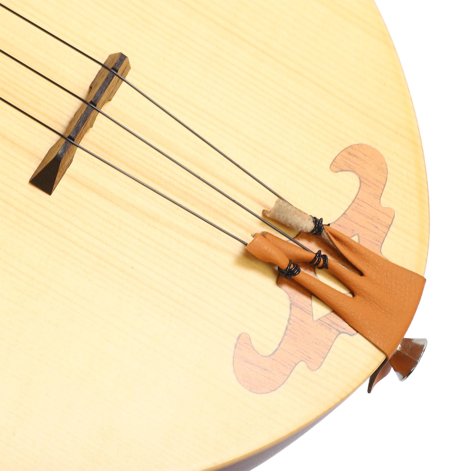 Gitara Cymbałowa świerk mahoń 3 Struny Cymbały Górskie z torbą do Przechowywania do ćwiczeń Występ na Scenie Nagrywanie Muzyki