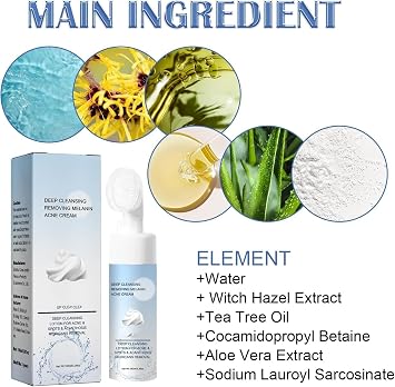 Deep Cleansing Lotion for Acne, Pimples and Acanthosis Nigricans, Acanthosis Nigricans Therapy Cream, Helps clear body pimples and spots, 100ml (2pcs)
