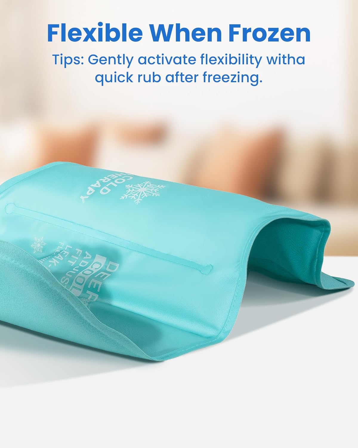 Gel Ice Packs Reusable Soft, Ice Pack for Back Pain Relief, 40Min Long-Lasting Hot and Cold Pack for Pain Relief, Flexible Cold Compress for Lower Back, Shoulder, Hip, Elbow, Leg, Knee, 14.5" x 11"