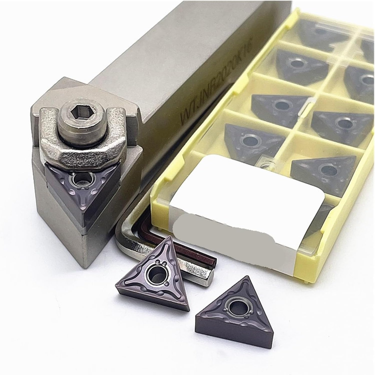 Lathe Turning Tool Set External Turning Tool Holder WTJNR1616H16 WTJNR2020K16 WTJNR2525M16 for TNMG1604 Carbide Inserts Lathe Cutting Tool for Lathe Machine(Wtjnr1616k16)
