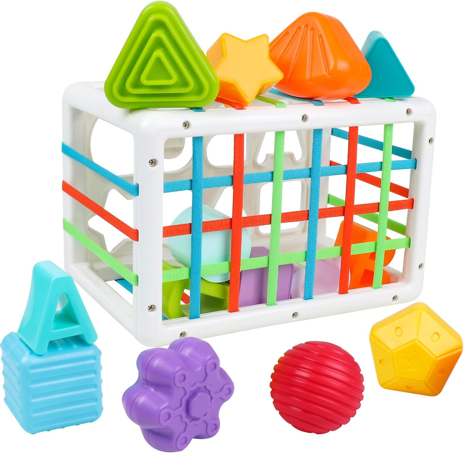 UmitiveBaby Sensory Toys 6-18 Months, Montessori Toys for 18 Month + Old, Toddler Shape Sorter Toys, Learning Educational Early Development & Activity Toys for Kids 1-3 Years