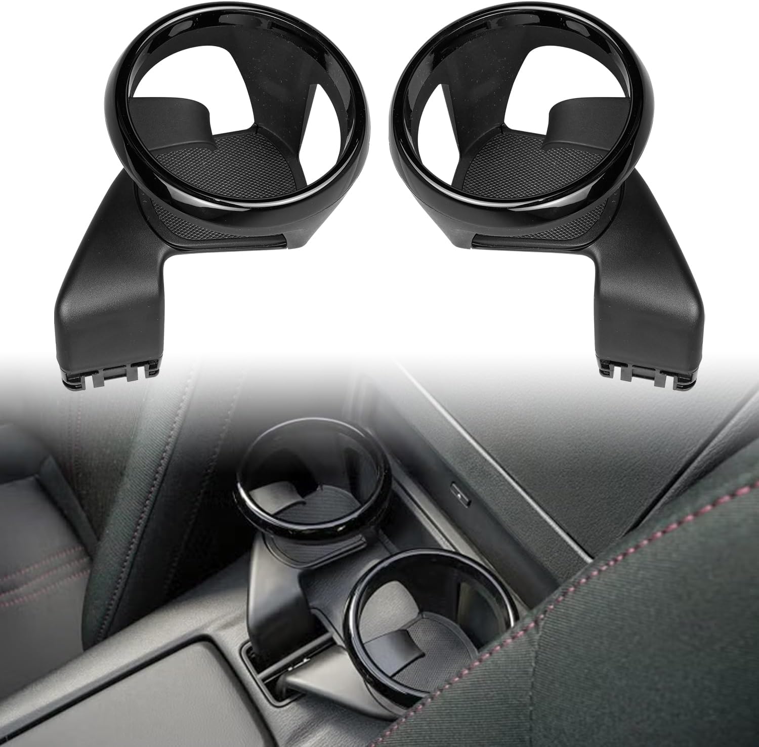 Drink Water Cup Holder Insert,Detachable Car Cup Holder Insert Compatible with for Mazda Roadster MX-5 Miata 2016-2021 Drink Water Bottle Holder Mount Storage Beverage Stand