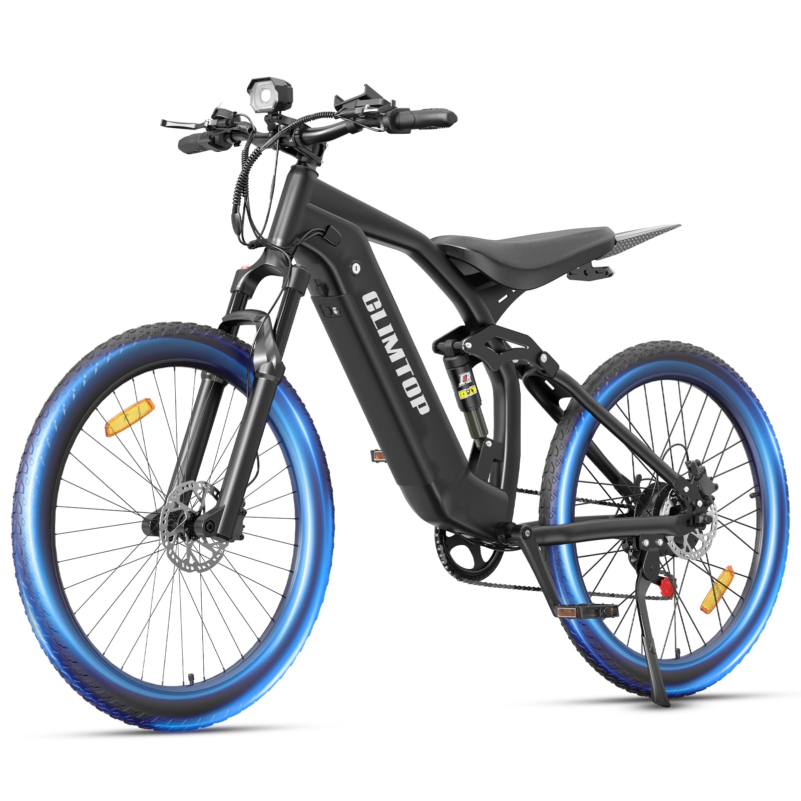 YVY Q31 Vélo Électrique, Autonomie 150km, Batterie Amovible 48V 23Ah, VTT Électrique 7 Vitesses, E-Bike Double Suspension, Double Disque, Écran LCD